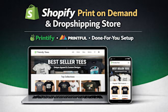 deutschen shopify print on demand shop mit dropshipping setup erstellen