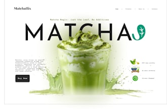 design a one page modern website