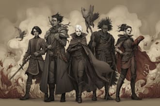 draw fantasy character illustration