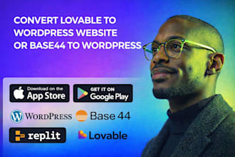 convert lovable to wordpress website or base44 to wordpress