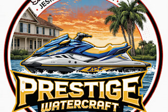create a professional jet ski or water sports logo