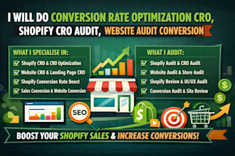 do conversion rate optimization cro, shopify cro audit, website audit conversion