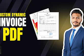build a custom dynamic invoice generator web app