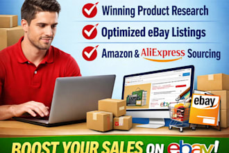 find wining product and list item on ebay for dropshipping