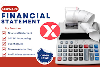 do payroll, bookkeeping, profit and loss and financial statements via lexware