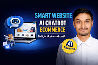 create website with rag chatbot and ecommerce store react, next js