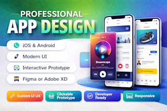 design professional app interface and prototype