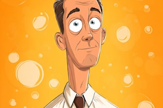 draw bighead cartoon avatar of your photo