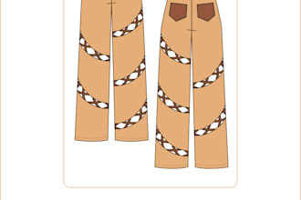 design professional fashion tech packs and flat sketches