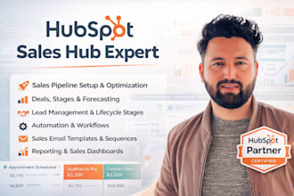 set up and manage hubspot sales hub CRM for your business