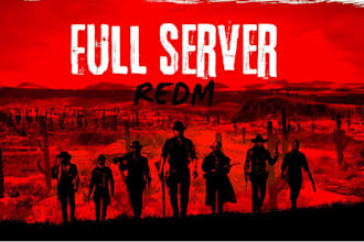 give you full redm server with discord server