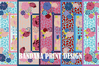 make a custom bandana design