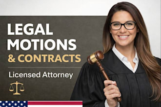 draft legal complaints, motions, contracts, appeals, and briefs
