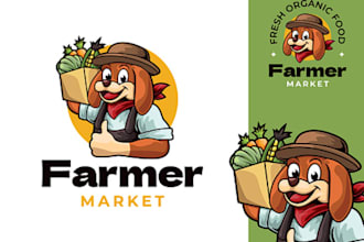 do high quality vintage farmer tractor logo with t shirt design
