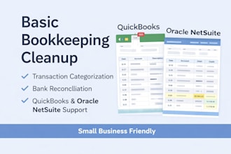 clean up your quickbooks and netsuite bookkeeping