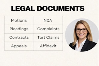 be your civil lawyer and draft agreements, demand letter, and legal documents