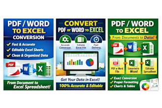 convert your PDF or word files into editable excel sheets