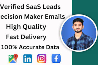 provide verified b2b saas leads with decision maker emails