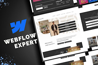 build or redesign a responsive webflow website