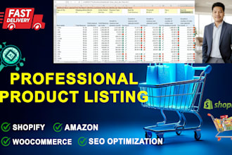 do professional e commerce product listing and management
