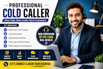 do professional cold calling and appointment setting