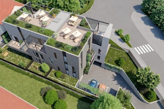 design residential building, interior and exterior space, architecture rendering