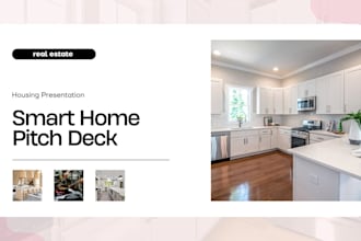 create a pitch deck for smart home startup iot housing and proptech apps