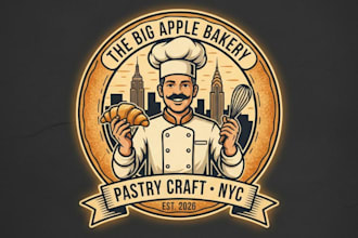 make powerful bakery launch NYC pastry chef logo