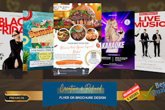 design professional business flyer, poster or marketing flyer
