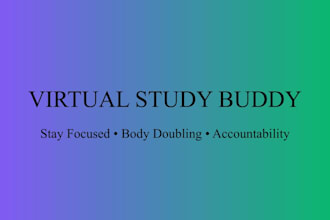 be your virtual body double and study accountability partner