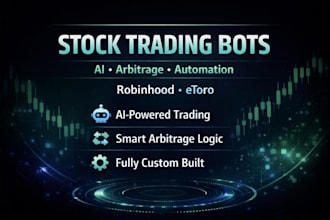build crypto stock trading bot ai stock trading bot arbitrage bot robinhood bot