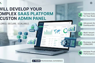 create a scalable web app and admin dashboard for your business