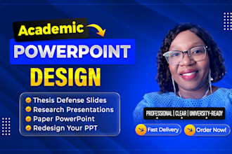 design or edit an academic powerpoint for your thesis