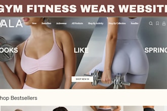 gym fitness wear website gym equipment athleisure store athletic wears website
