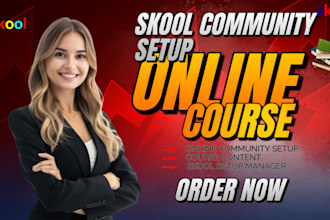 setup and manage your skool community and online course