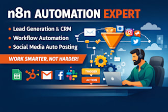 do n8n automation, workflow automation n8n lead generation social media manager