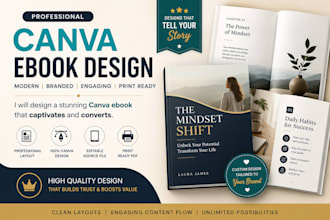 create a modern canva ebook design for coaches, brands and KDP