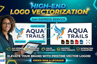 vector trace your logo and edit image