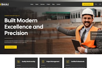 build wix construction website property development listing booking website