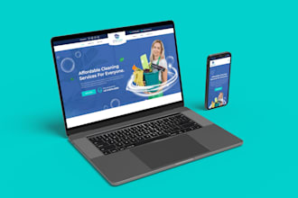 build a cleaning, pressure washing, home care, dry wash  or maid service website