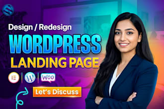 build wordpress landing page develop single website redesign landing page