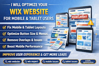 optimize wix website for mobile tablet users fix wix mobile layout issue
