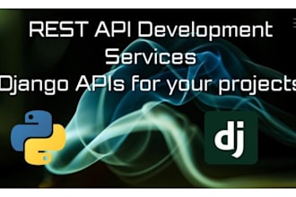 create any rest API with django rest framework