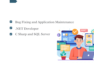 fix bugs and maintain your dot net, c sharp, vb dot net, sql server application