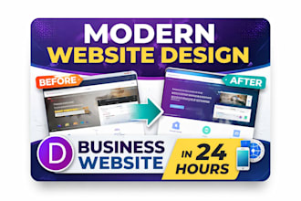 create a modern wordpress divi website design for your business