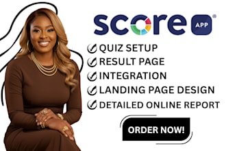 build high converting scoreapp quiz, scorecard,  lead generation to boost sales