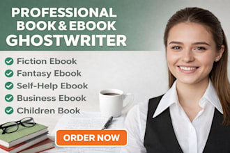 be your fiction ghostwriter and ebook editor