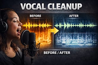 clean and repair vocal recordings for music
