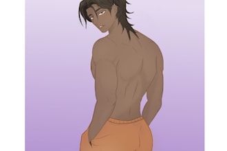 draw acustom anime charater art male or female sfw