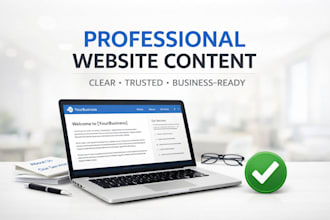 professional website content for your business